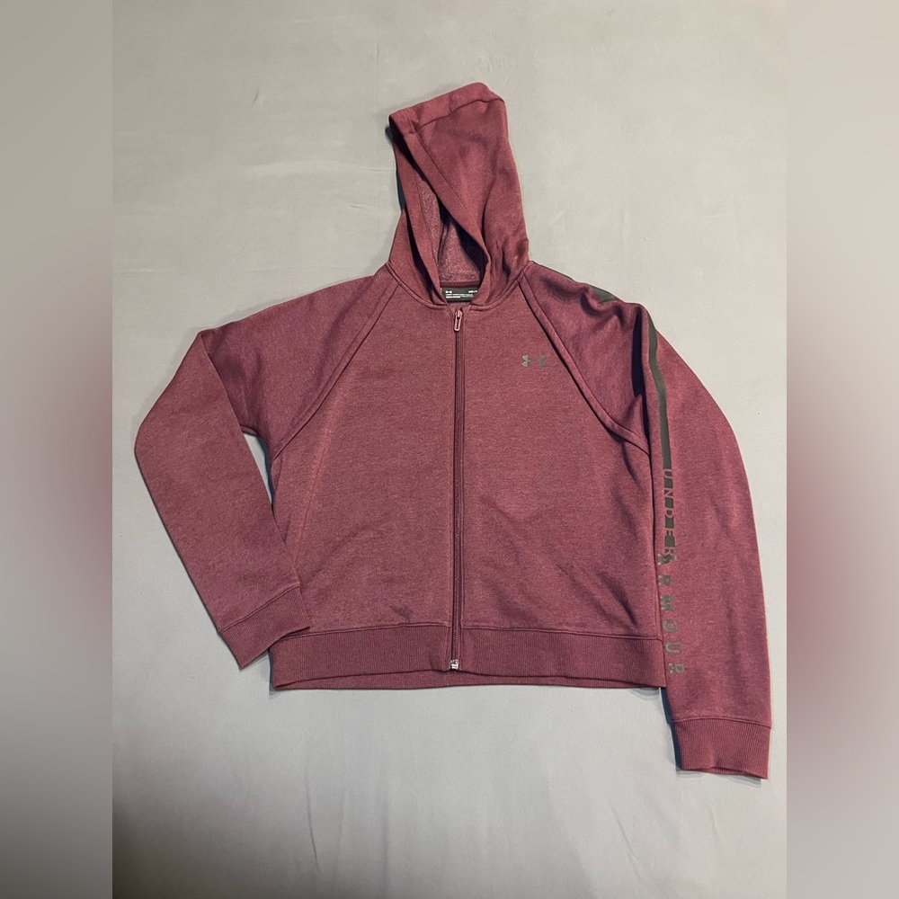🏷️ Under Armour Full-Zip Hoodie – Maroon Heather (Women’s Medium)